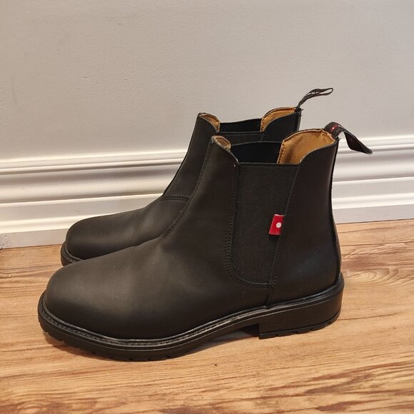 Like New Oliberte Women's 'Sarnia' Black Leather Boots, Made in CAN - Sz 8 - Picture 2 of 6